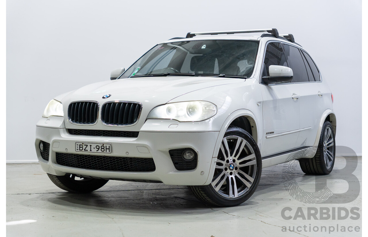 04/2011 BMW X5 Xdrive 30d E70 M-Sport Pack (4x4) MY10 4d Wagon Alpine White Turbo Diesel 3.0L - 7 Seater