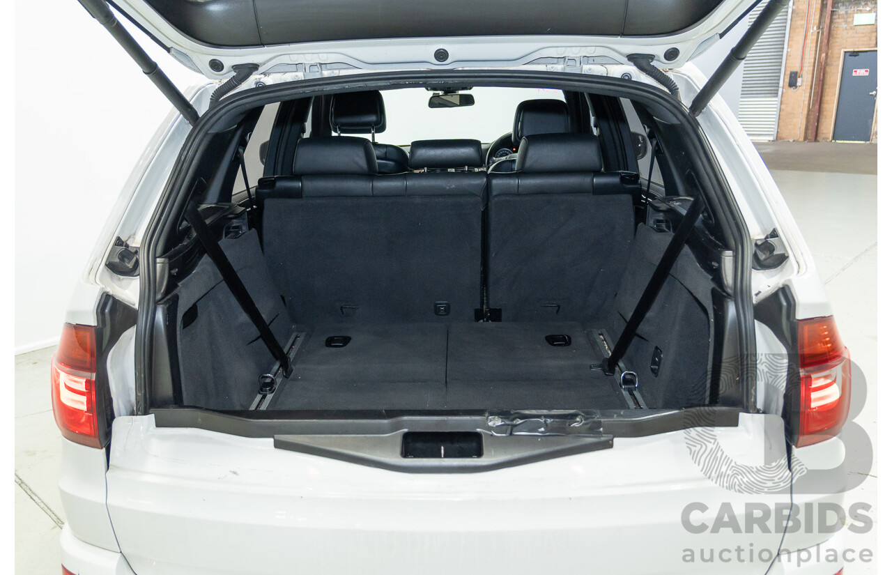04/2011 BMW X5 Xdrive 30d E70 M-Sport Pack (4x4) MY10 4d Wagon Alpine White Turbo Diesel 3.0L - 7 Seater