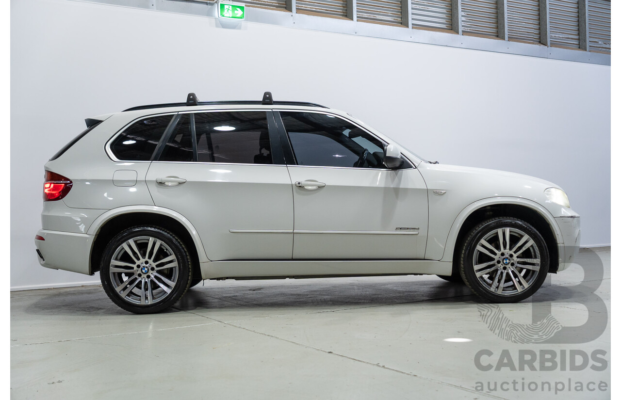 04/2011 BMW X5 Xdrive 30d E70 M-Sport Pack (4x4) MY10 4d Wagon Alpine White Turbo Diesel 3.0L - 7 Seater