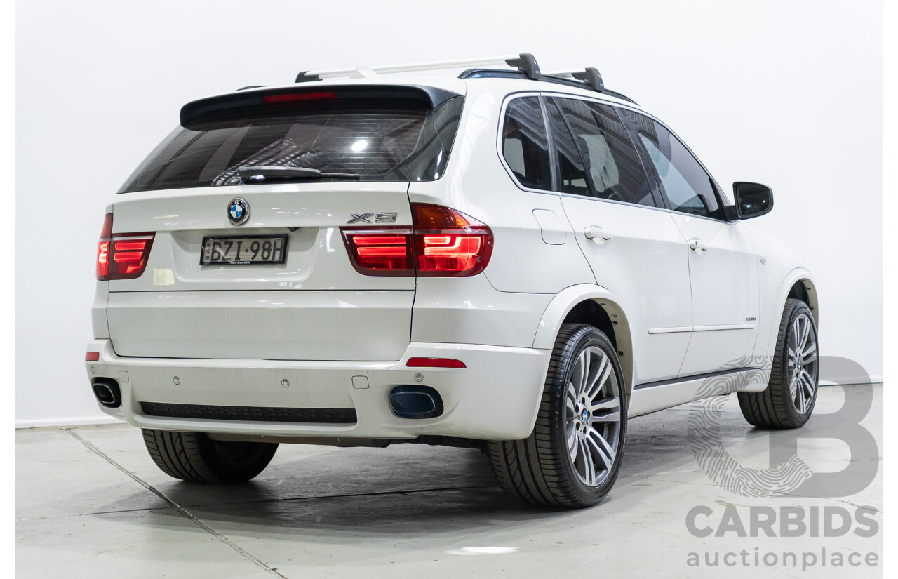 04/2011 BMW X5 Xdrive 30d E70 M-Sport Pack (4x4) MY10 4d Wagon Alpine White Turbo Diesel 3.0L - 7 Seater
