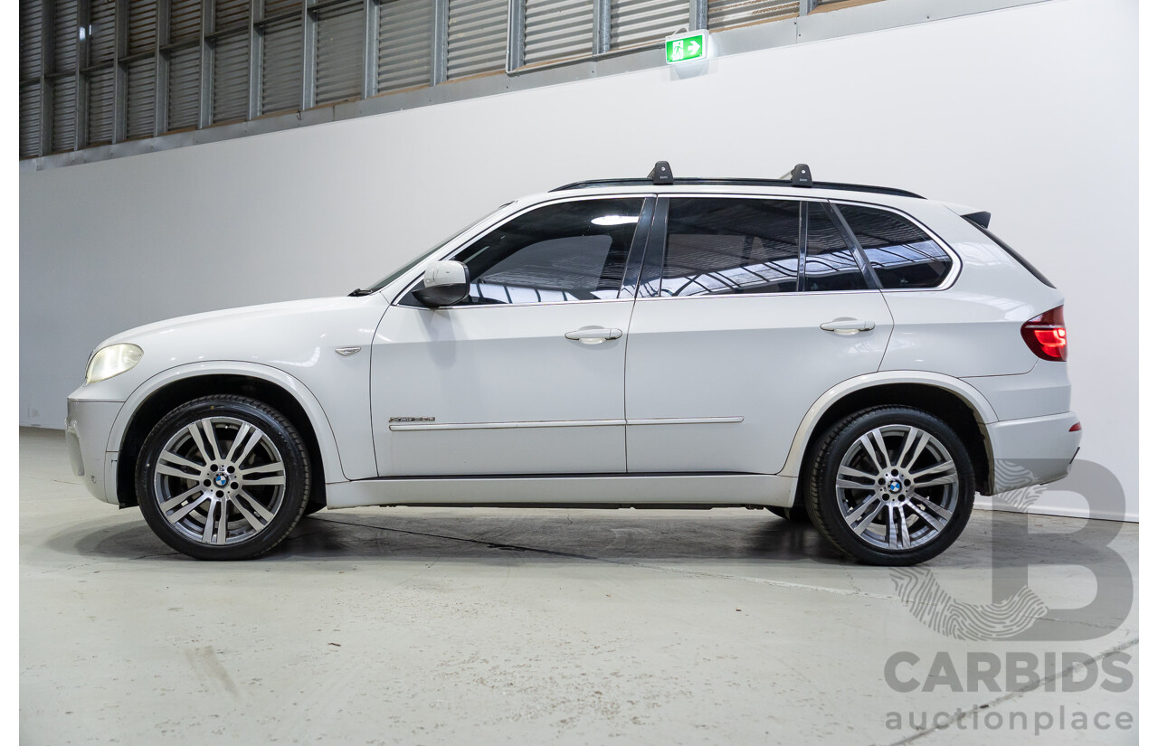 04/2011 BMW X5 Xdrive 30d E70 M-Sport Pack (4x4) MY10 4d Wagon Alpine White Turbo Diesel 3.0L - 7 Seater