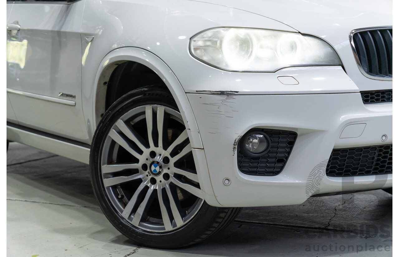 04/2011 BMW X5 Xdrive 30d E70 M-Sport Pack (4x4) MY10 4d Wagon Alpine White Turbo Diesel 3.0L - 7 Seater