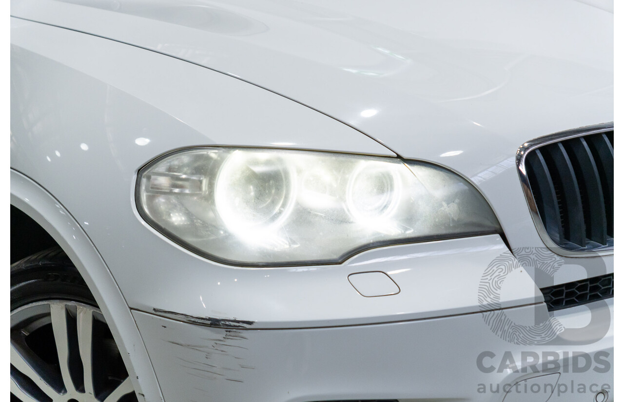 04/2011 BMW X5 Xdrive 30d E70 M-Sport Pack (4x4) MY10 4d Wagon Alpine White Turbo Diesel 3.0L - 7 Seater