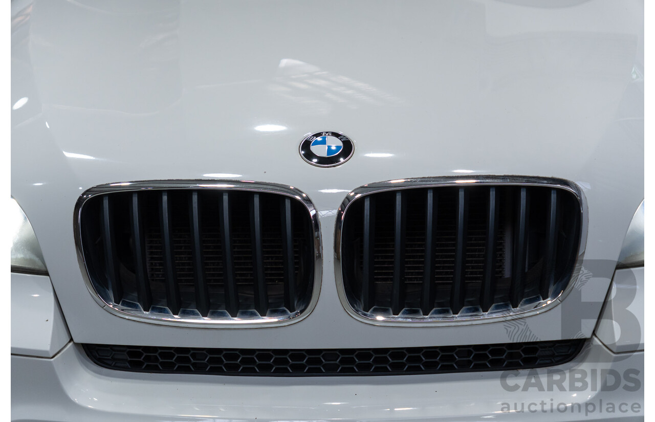 04/2011 BMW X5 Xdrive 30d E70 M-Sport Pack (4x4) MY10 4d Wagon Alpine White Turbo Diesel 3.0L - 7 Seater