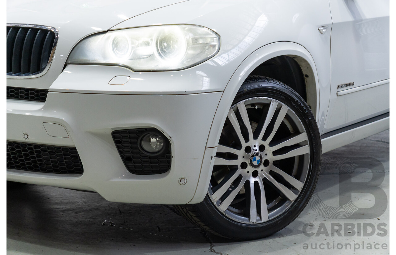 04/2011 BMW X5 Xdrive 30d E70 M-Sport Pack (4x4) MY10 4d Wagon Alpine White Turbo Diesel 3.0L - 7 Seater