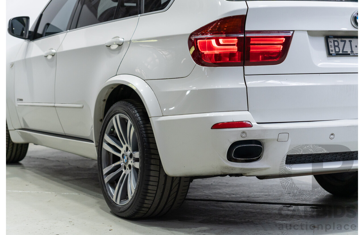 04/2011 BMW X5 Xdrive 30d E70 M-Sport Pack (4x4) MY10 4d Wagon Alpine White Turbo Diesel 3.0L - 7 Seater