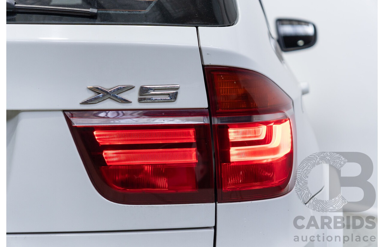 04/2011 BMW X5 Xdrive 30d E70 M-Sport Pack (4x4) MY10 4d Wagon Alpine White Turbo Diesel 3.0L - 7 Seater
