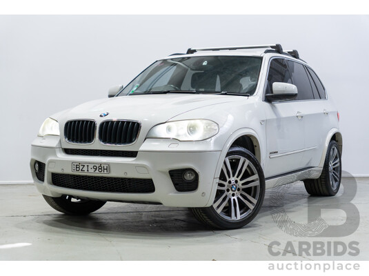 04/2011 BMW X5 Xdrive 30d E70 M-Sport Pack (4x4) MY10 4d Wagon Alpine White Turbo Diesel 3.0L - 7 Seater