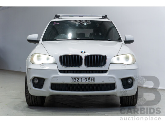 04/2011 BMW X5 Xdrive 30d E70 M-Sport Pack (4x4) MY10 4d Wagon Alpine White Turbo Diesel 3.0L - 7 Seater