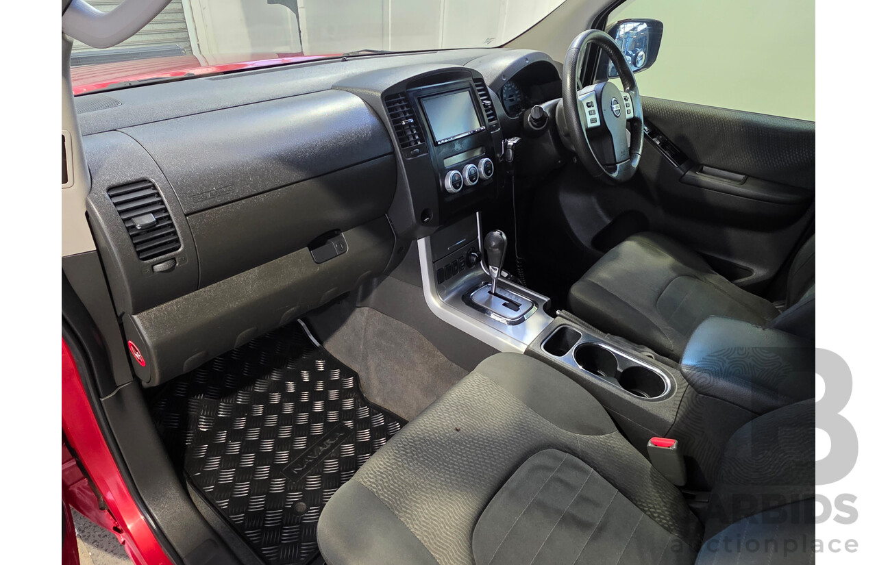 01/2013 Nissan Navara ST (4x4) D40 Dual Cab P/Up Red 2.5L