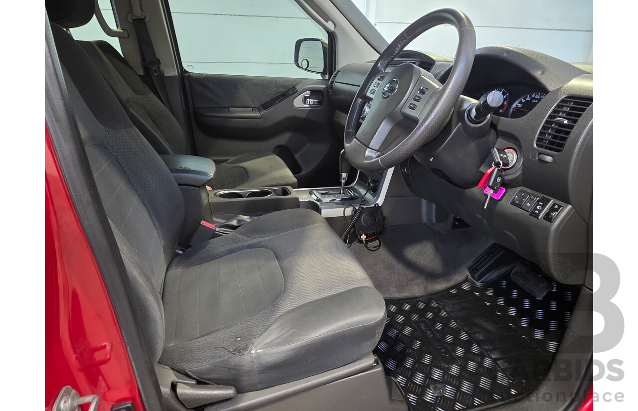 01/2013 Nissan Navara ST (4x4) D40 Dual Cab P/Up Red 2.5L