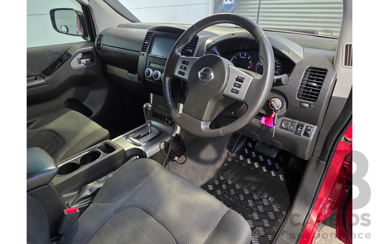 01/2013 Nissan Navara ST (4x4) D40 Dual Cab P/Up Red 2.5L