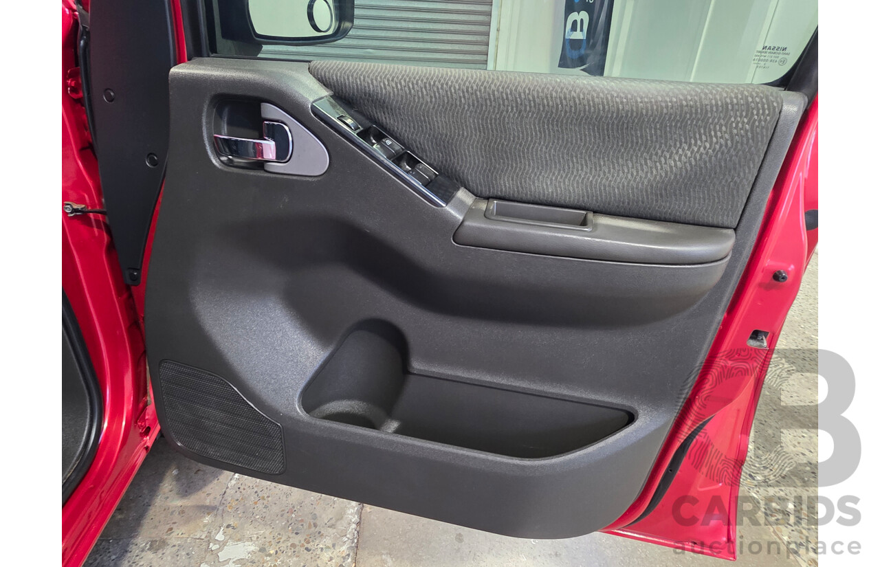 01/2013 Nissan Navara ST (4x4) D40 Dual Cab P/Up Red 2.5L