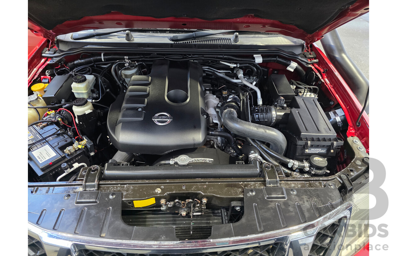 01/2013 Nissan Navara ST (4x4) D40 Dual Cab P/Up Red 2.5L