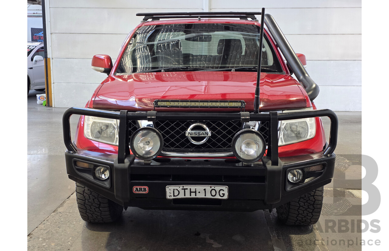 01/2013 Nissan Navara ST (4x4) D40 Dual Cab P/Up Red 2.5L