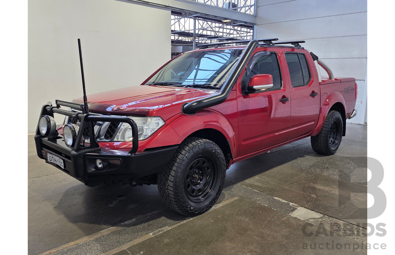 01/2013 Nissan Navara ST (4x4) D40 Dual Cab P/Up Red 2.5L