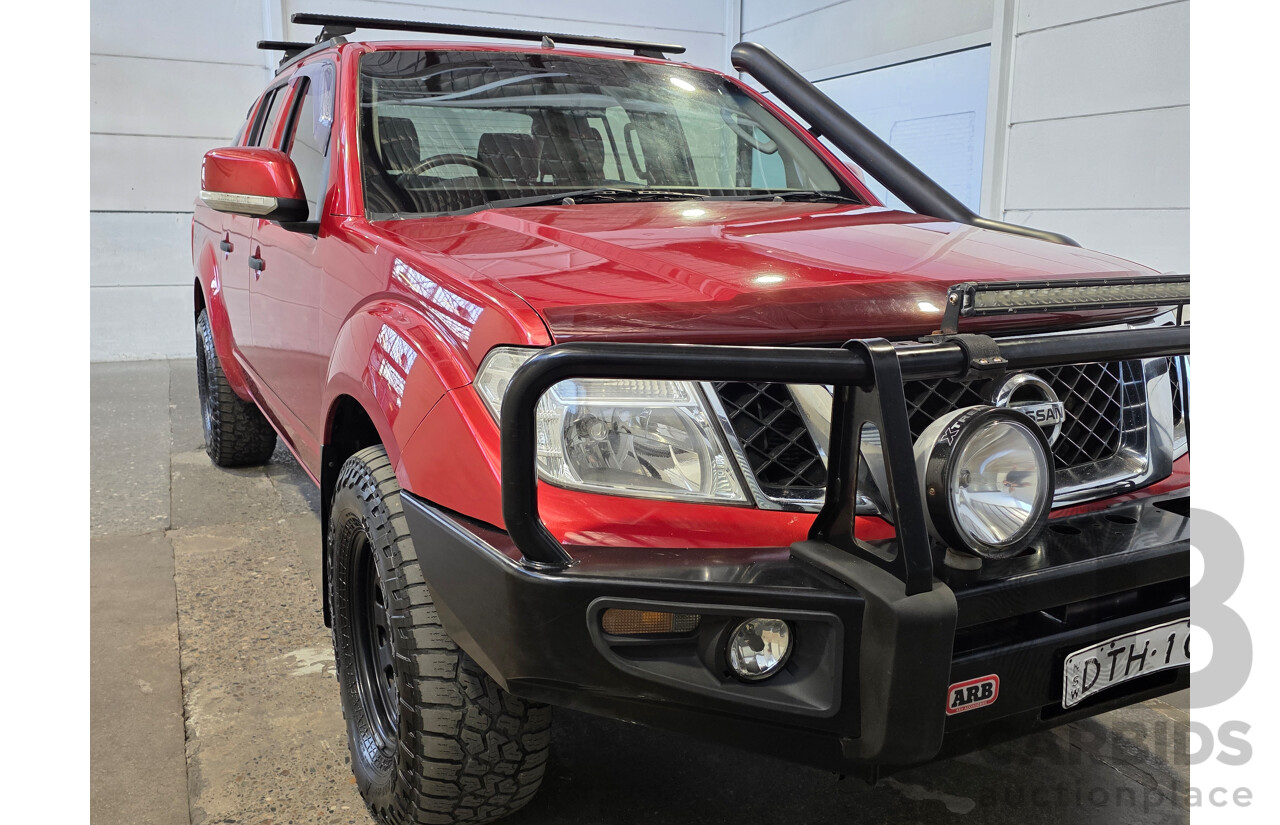 01/2013 Nissan Navara ST (4x4) D40 Dual Cab P/Up Red 2.5L