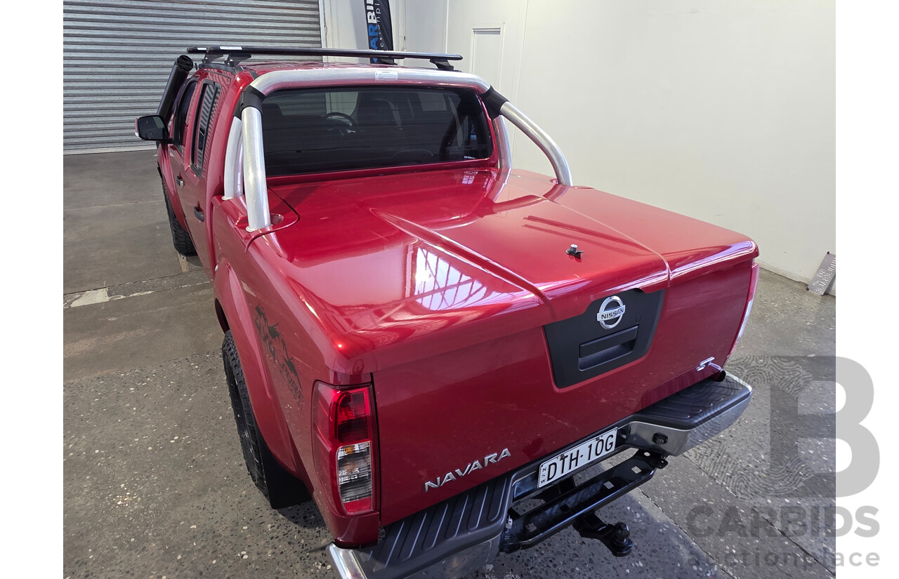 01/2013 Nissan Navara ST (4x4) D40 Dual Cab P/Up Red 2.5L
