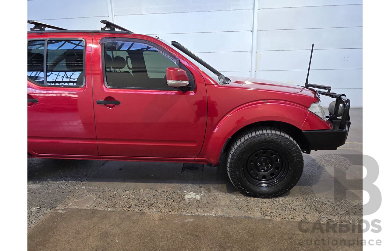 01/2013 Nissan Navara ST (4x4) D40 Dual Cab P/Up Red 2.5L