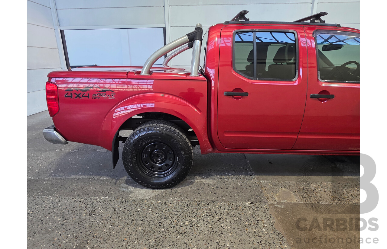 01/2013 Nissan Navara ST (4x4) D40 Dual Cab P/Up Red 2.5L