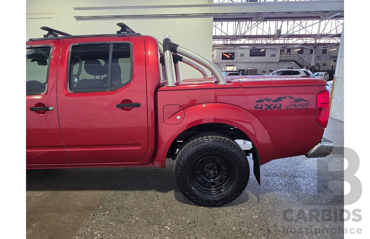 01/2013 Nissan Navara ST (4x4) D40 Dual Cab P/Up Red 2.5L