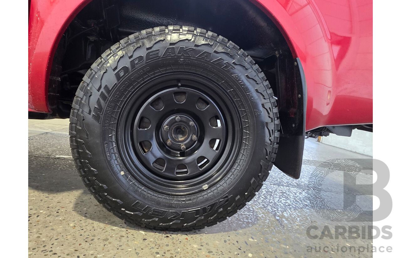 01/2013 Nissan Navara ST (4x4) D40 Dual Cab P/Up Red 2.5L