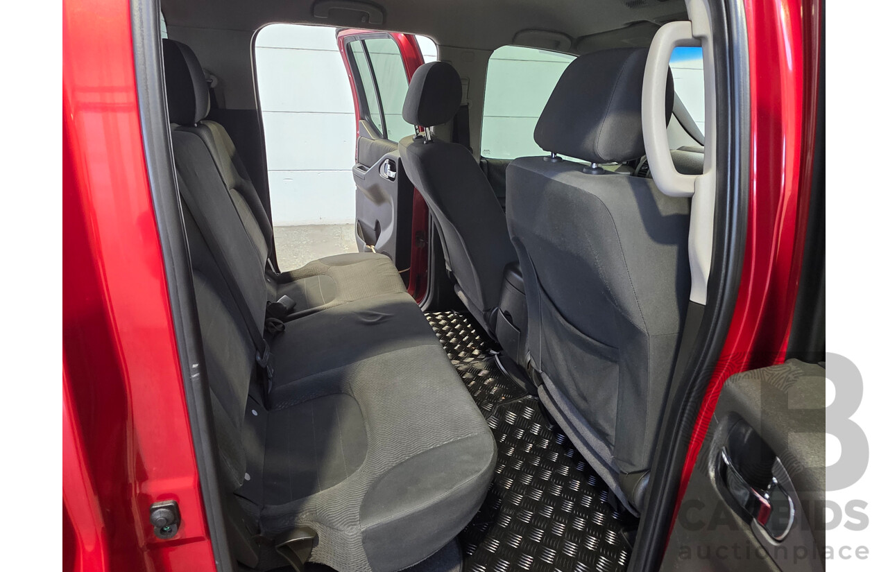 01/2013 Nissan Navara ST (4x4) D40 Dual Cab P/Up Red 2.5L