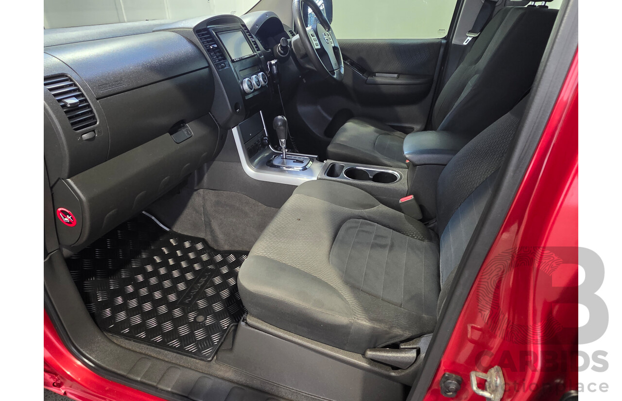 01/2013 Nissan Navara ST (4x4) D40 Dual Cab P/Up Red 2.5L