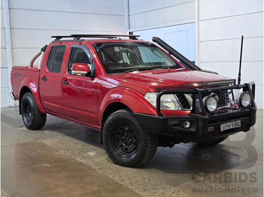 01/2013 Nissan Navara ST (4x4) D40 Dual Cab P/Up Red 2.5L