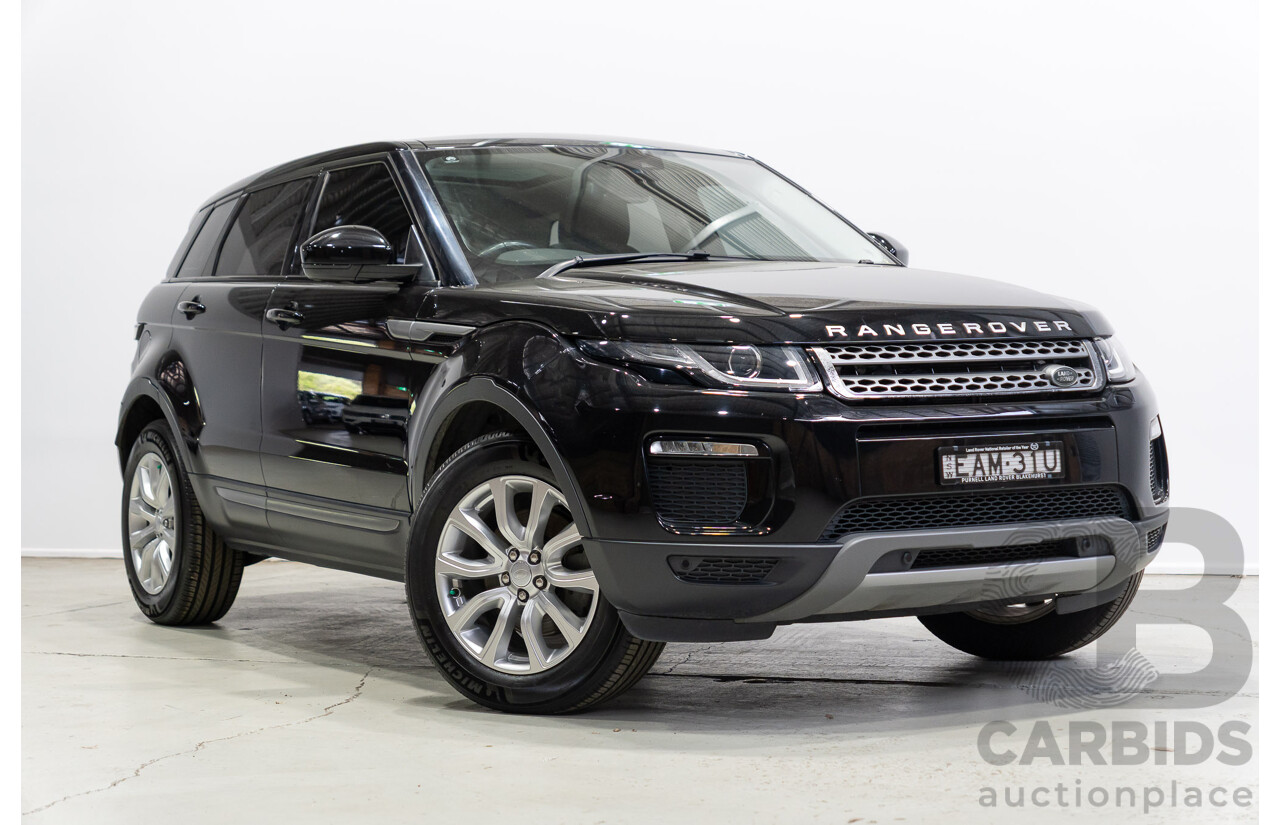 03/2019 Range Rover Evoque TD4 SE (AWD) LV MY19 5d Wagon Ebony Black Turbo Diesel 2.0L
