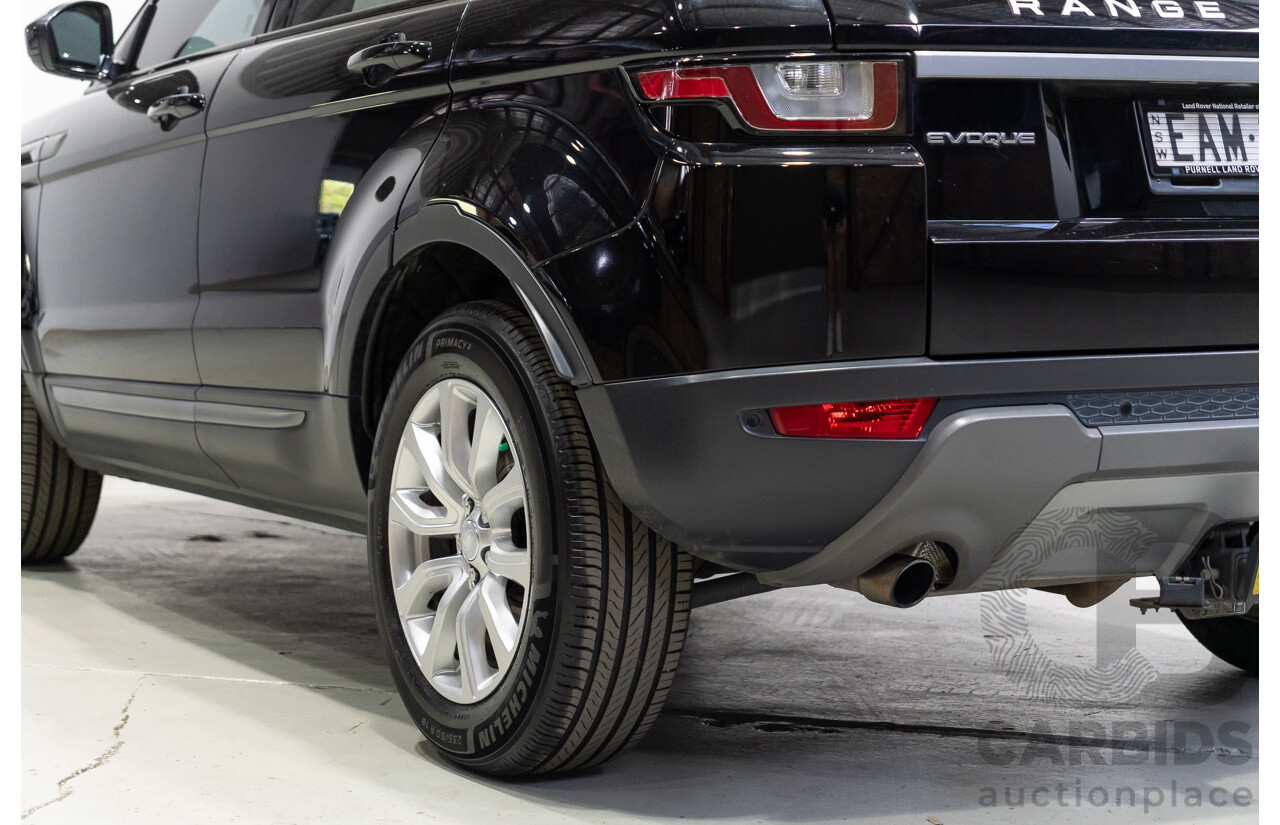 03/2019 Range Rover Evoque TD4 SE (AWD) LV MY19 5d Wagon Ebony Black Turbo Diesel 2.0L