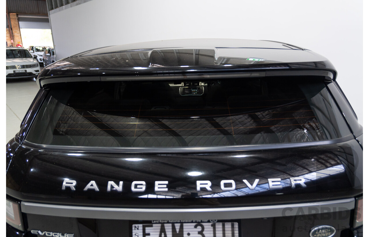 03/2019 Range Rover Evoque TD4 SE (AWD) LV MY19 5d Wagon Ebony Black Turbo Diesel 2.0L