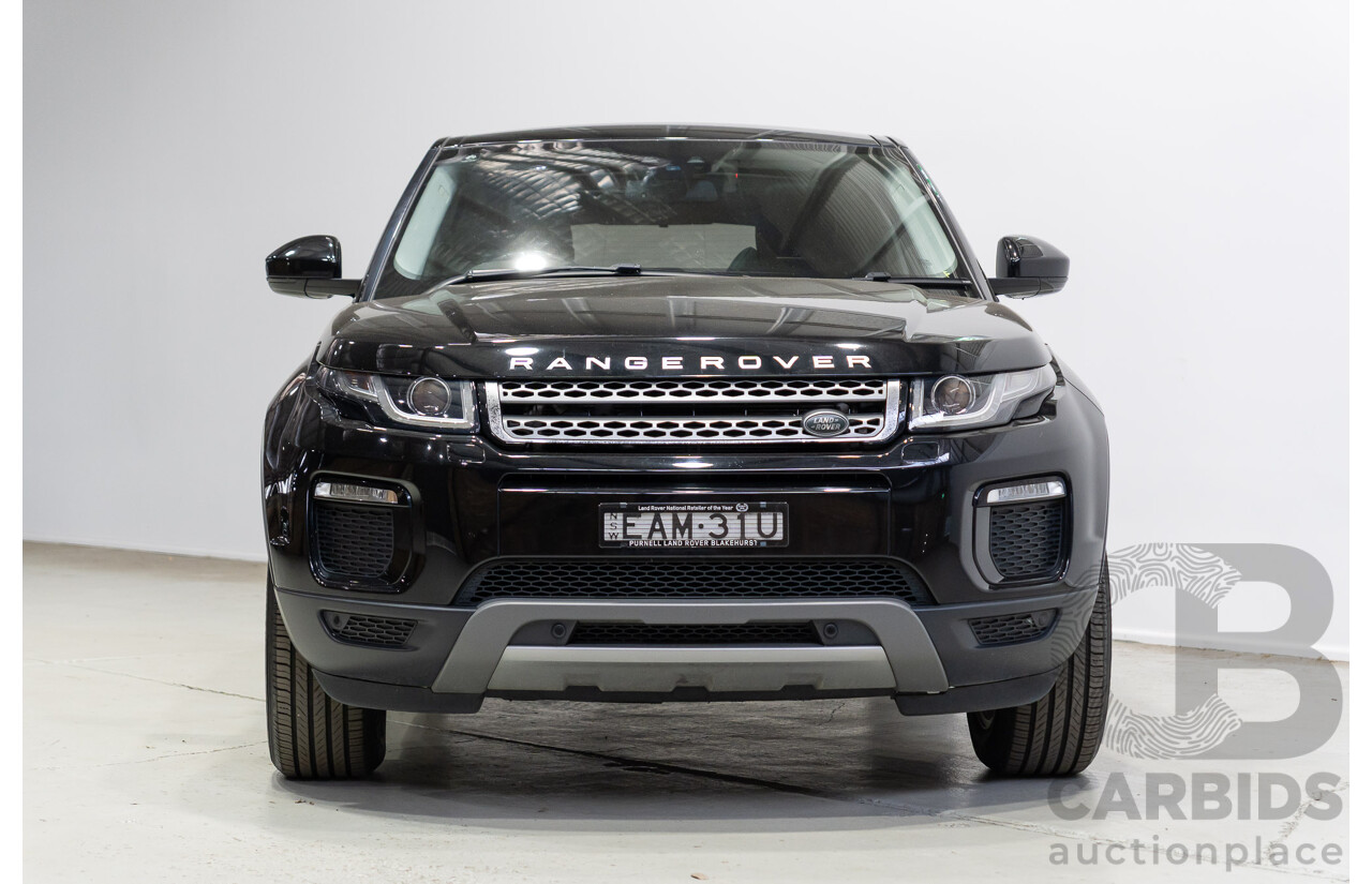 03/2019 Range Rover Evoque TD4 SE (AWD) LV MY19 5d Wagon Ebony Black Turbo Diesel 2.0L