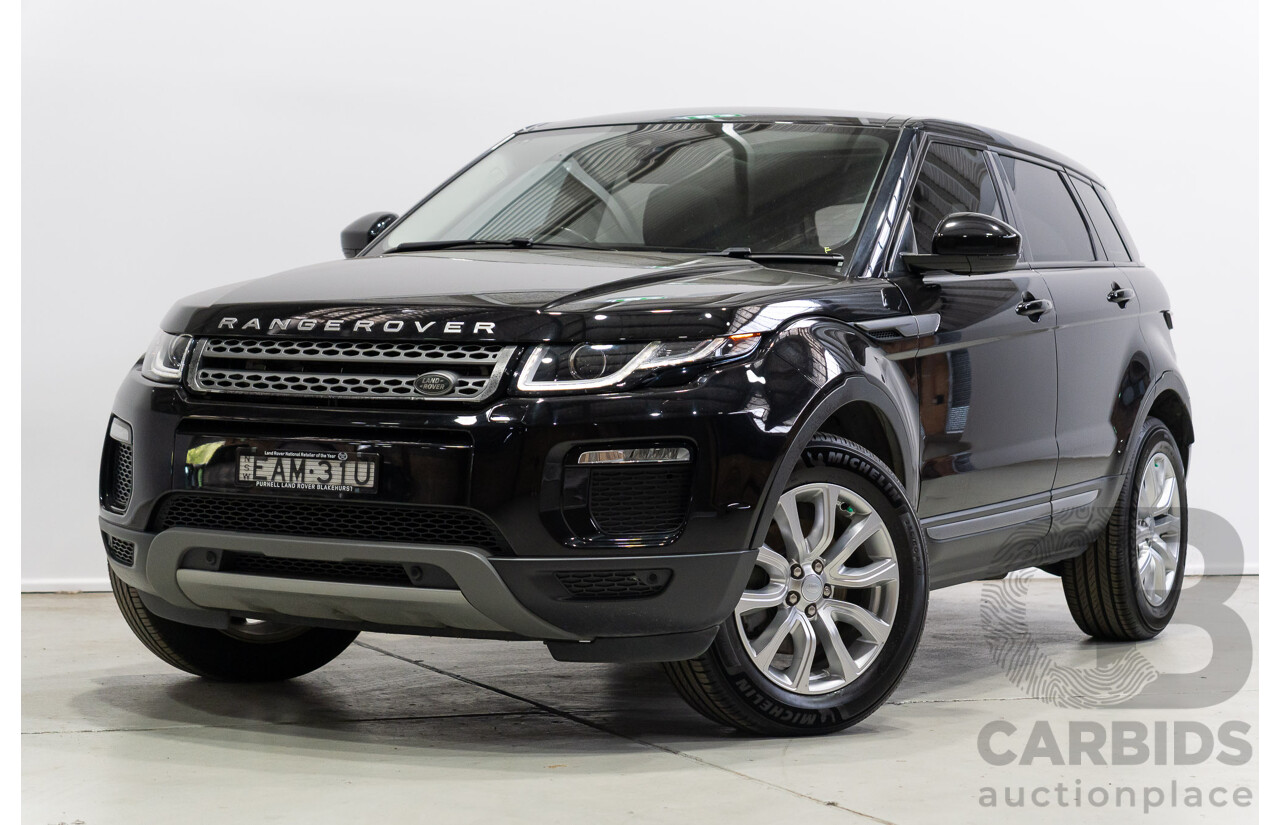 03/2019 Range Rover Evoque TD4 SE (AWD) LV MY19 5d Wagon Ebony Black Turbo Diesel 2.0L