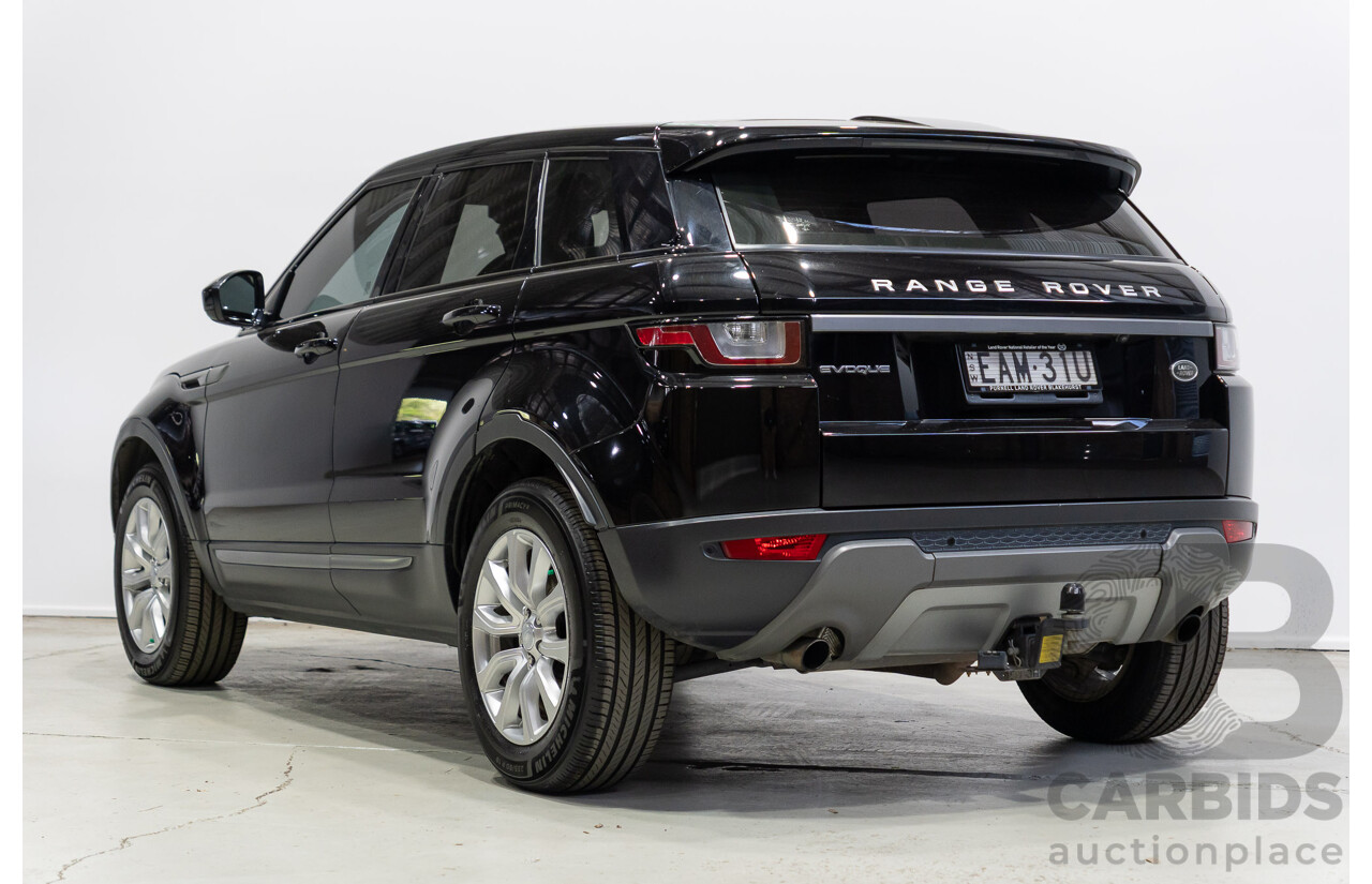 03/2019 Range Rover Evoque TD4 SE (AWD) LV MY19 5d Wagon Ebony Black Turbo Diesel 2.0L