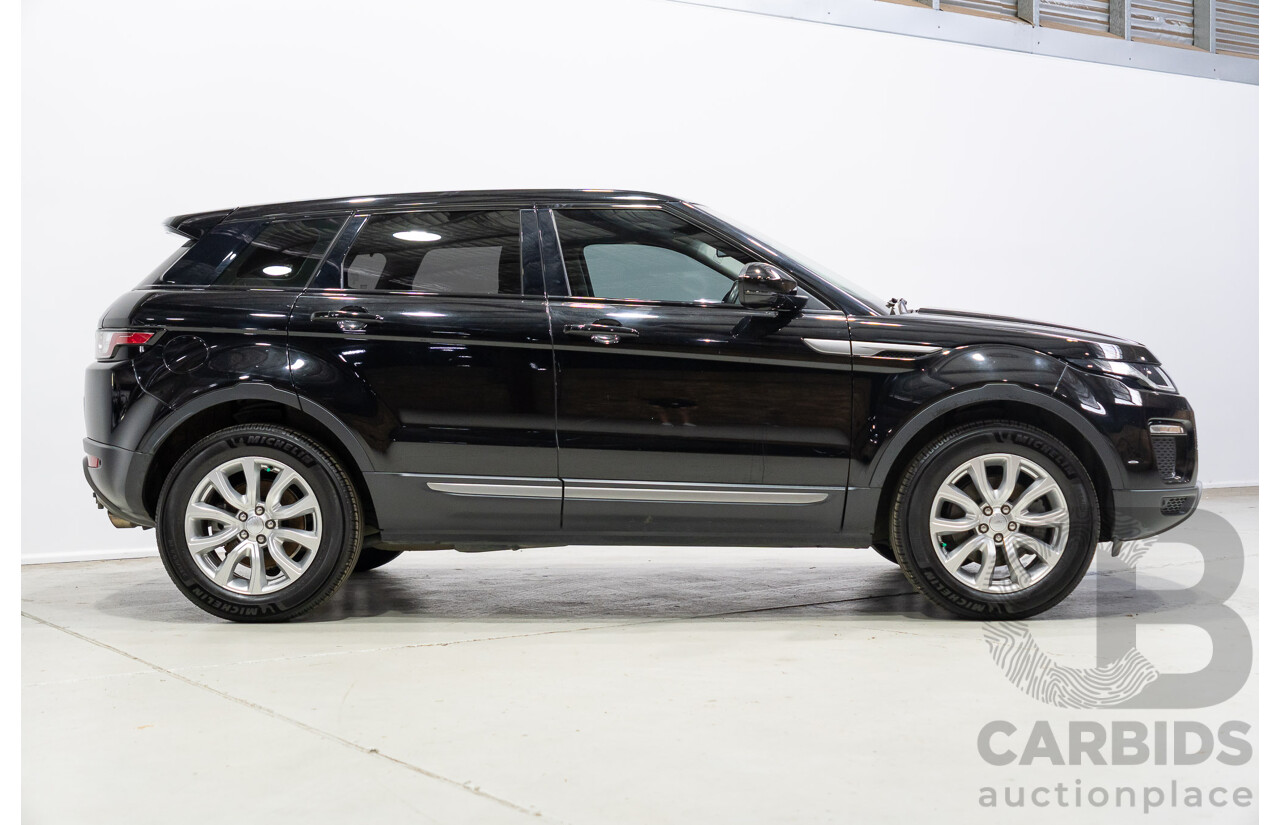 03/2019 Range Rover Evoque TD4 SE (AWD) LV MY19 5d Wagon Ebony Black Turbo Diesel 2.0L