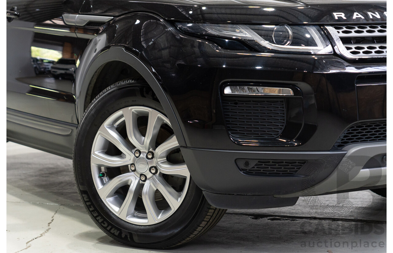 03/2019 Range Rover Evoque TD4 SE (AWD) LV MY19 5d Wagon Ebony Black Turbo Diesel 2.0L