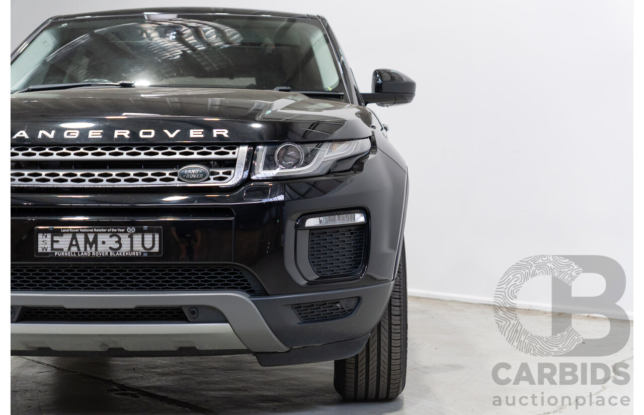 03/2019 Range Rover Evoque TD4 SE (AWD) LV MY19 5d Wagon Ebony Black Turbo Diesel 2.0L