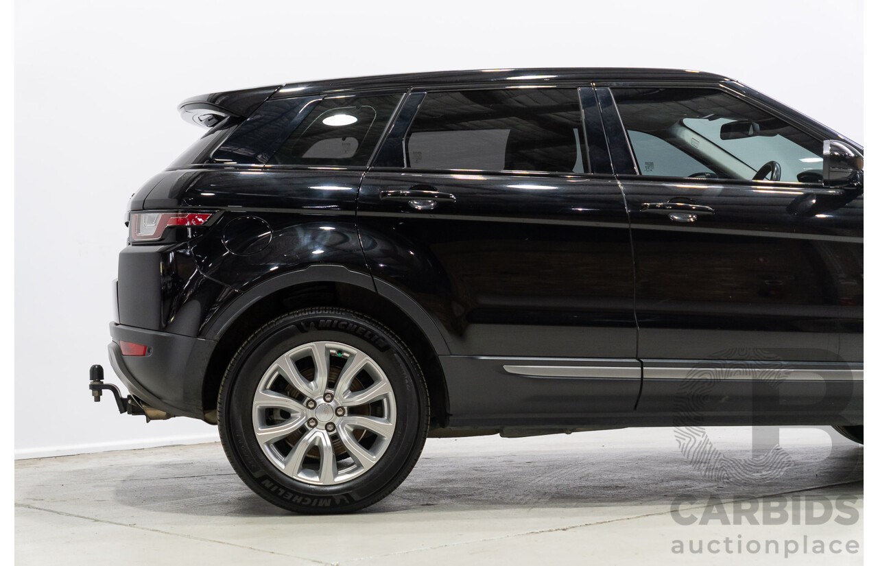 03/2019 Range Rover Evoque TD4 SE (AWD) LV MY19 5d Wagon Ebony Black Turbo Diesel 2.0L