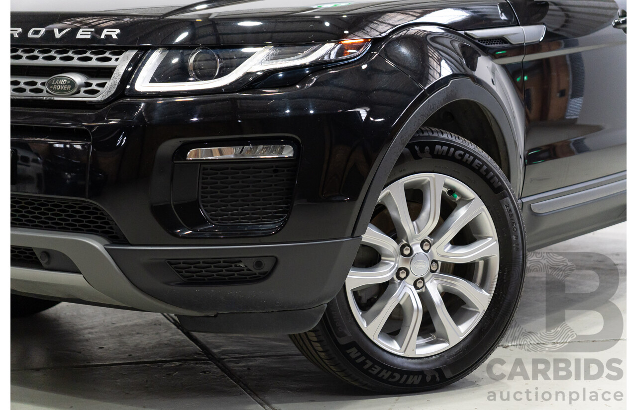 03/2019 Range Rover Evoque TD4 SE (AWD) LV MY19 5d Wagon Ebony Black Turbo Diesel 2.0L