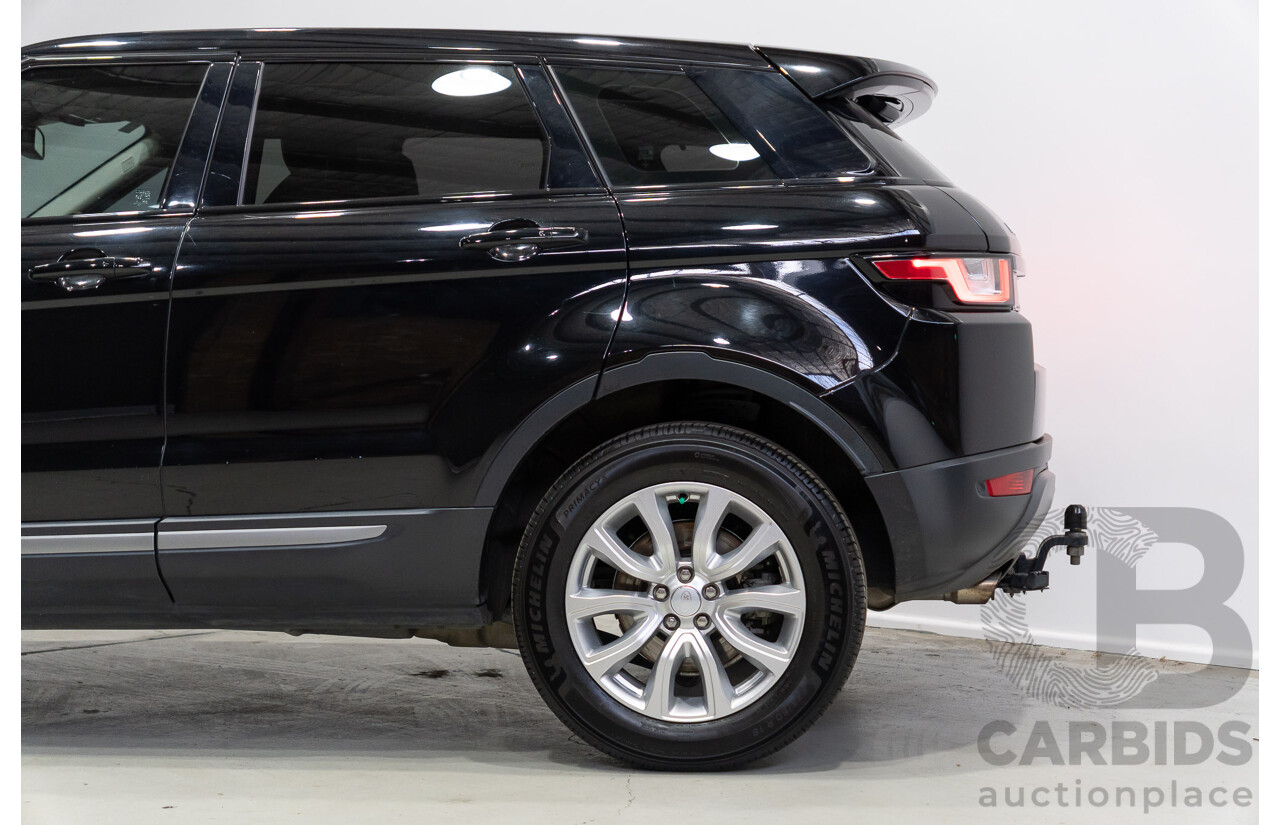 03/2019 Range Rover Evoque TD4 SE (AWD) LV MY19 5d Wagon Ebony Black Turbo Diesel 2.0L