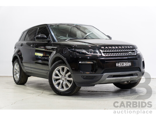 03/2019 Range Rover Evoque TD4 SE (AWD) LV MY19 5d Wagon Ebony Black Turbo Diesel 2.0L
