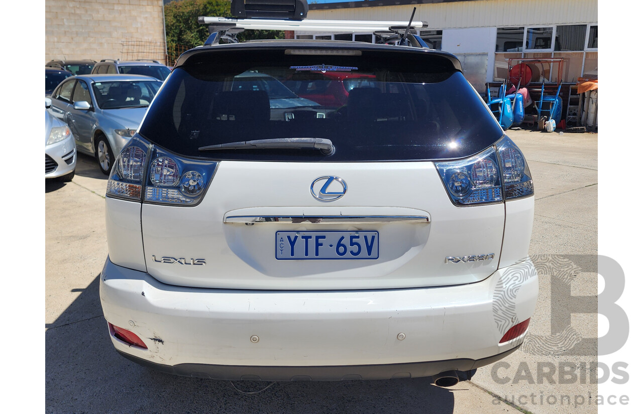 11/2004 Lexus Rx330 Sports MCU38R 4d Wagon White 3.3L