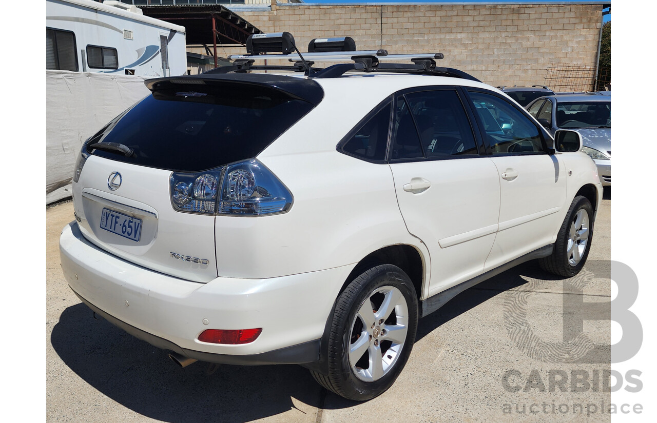 11/2004 Lexus Rx330 Sports MCU38R 4d Wagon White 3.3L