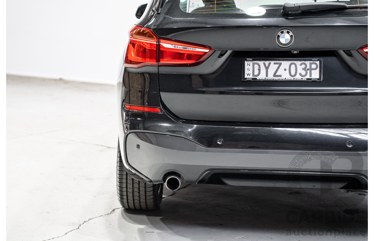 07/2018 BMW X1 SDrive 18d F48 M-Sport Pack 4d Wagon Black Sapphire Metallic Turbo Diesel 2.0L