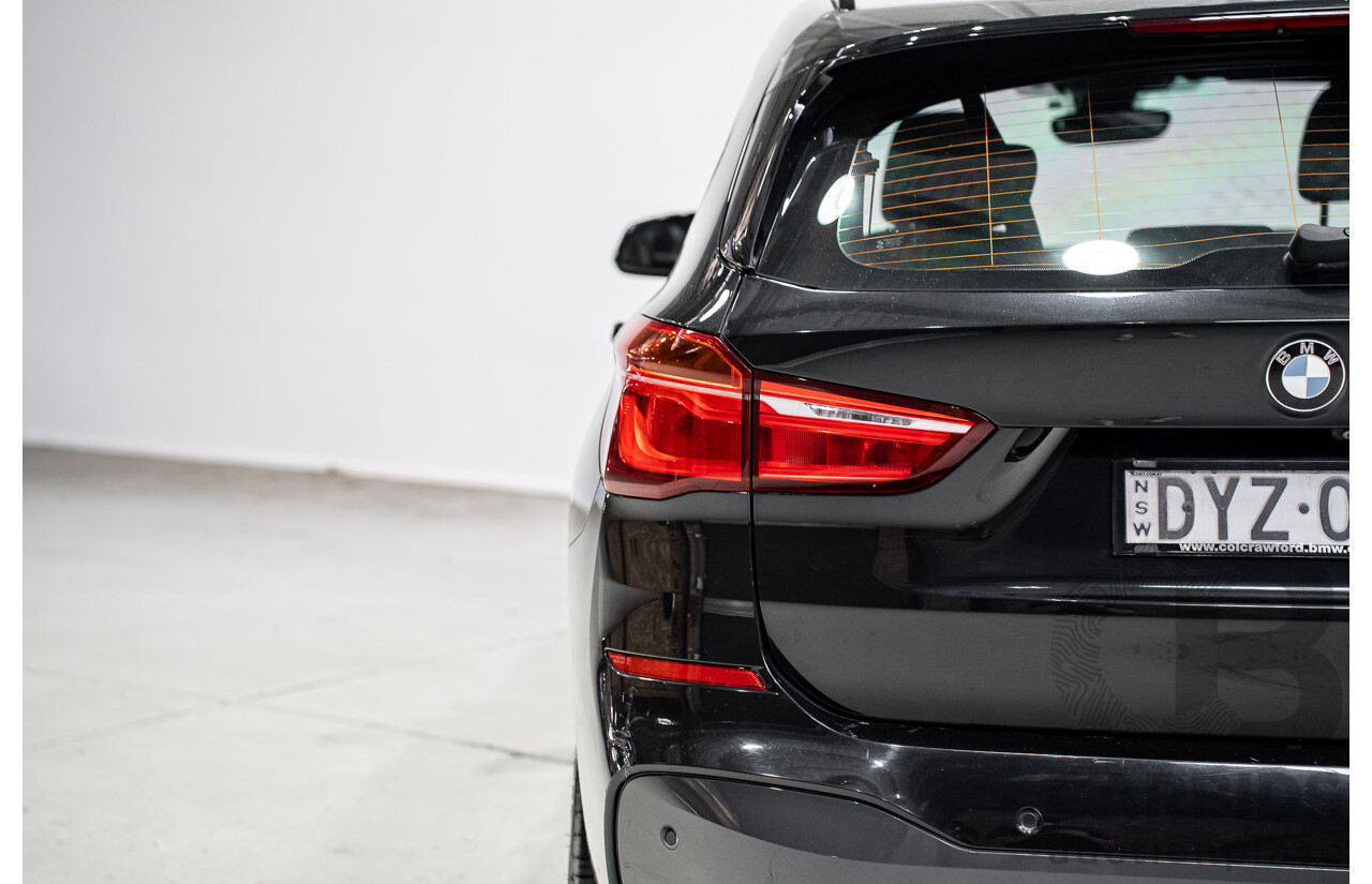 07/2018 BMW X1 SDrive 18d F48 M-Sport Pack 4d Wagon Black Sapphire Metallic Turbo Diesel 2.0L