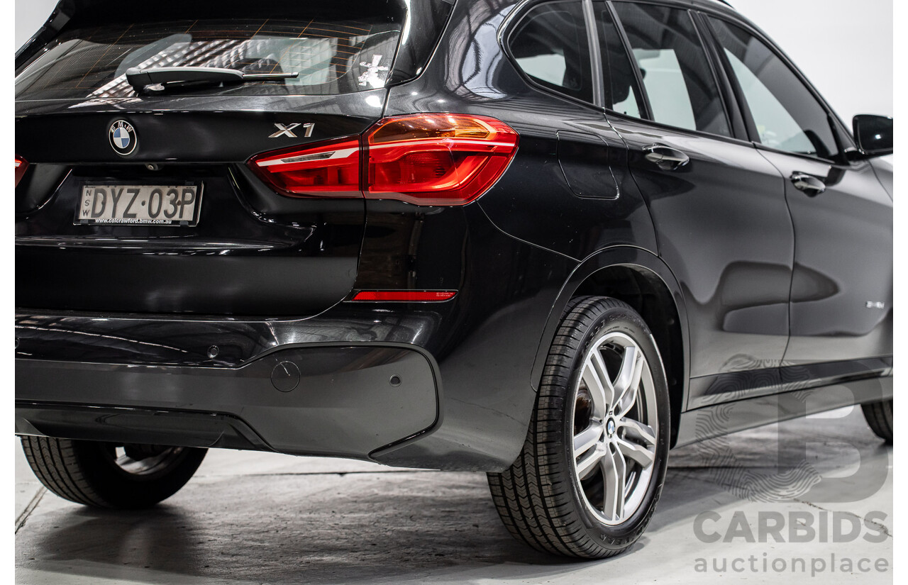 07/2018 BMW X1 SDrive 18d F48 M-Sport Pack 4d Wagon Black Sapphire Metallic Turbo Diesel 2.0L
