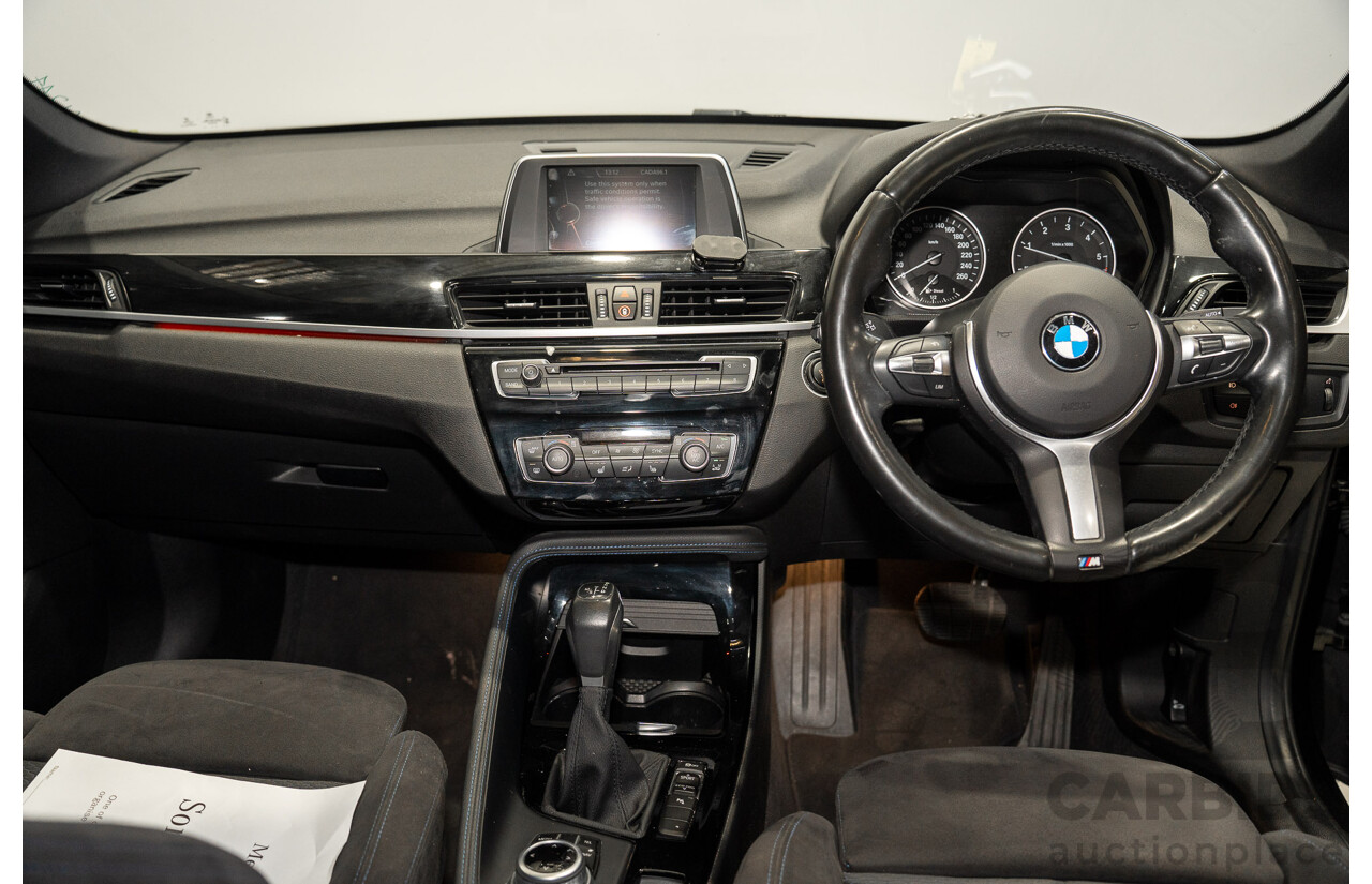 07/2018 BMW X1 SDrive 18d F48 M-Sport Pack 4d Wagon Black Sapphire Metallic Turbo Diesel 2.0L