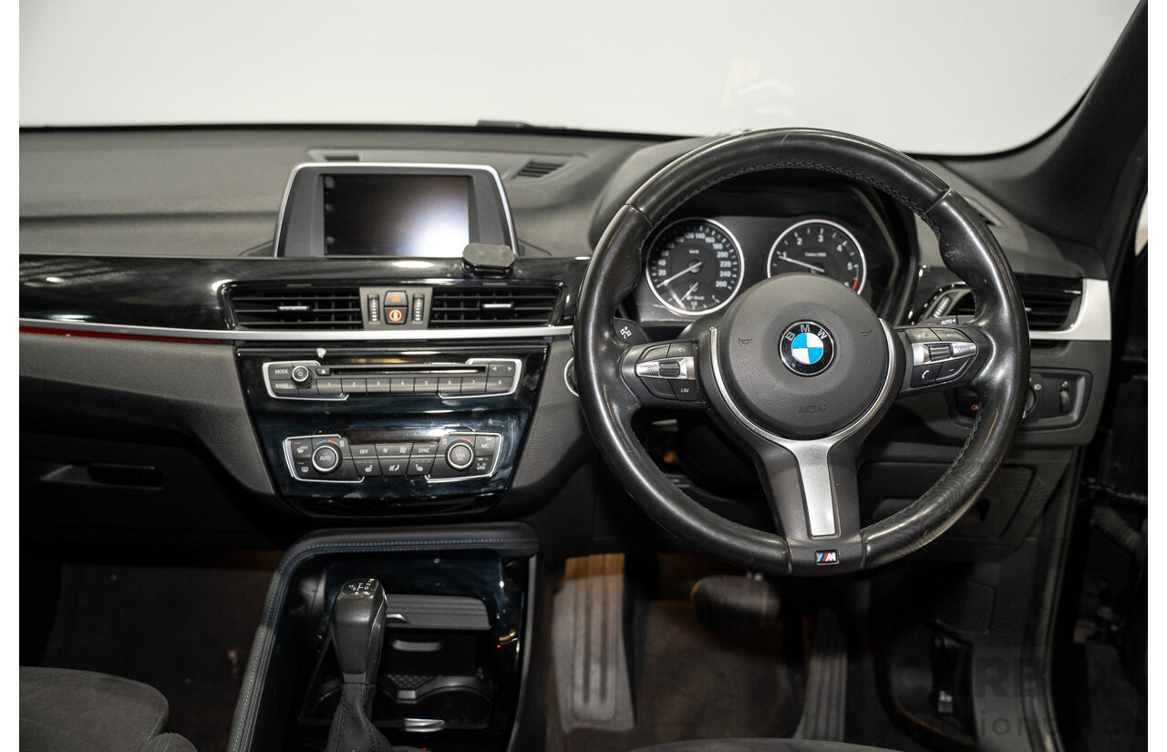07/2018 BMW X1 SDrive 18d F48 M-Sport Pack 4d Wagon Black Sapphire Metallic Turbo Diesel 2.0L