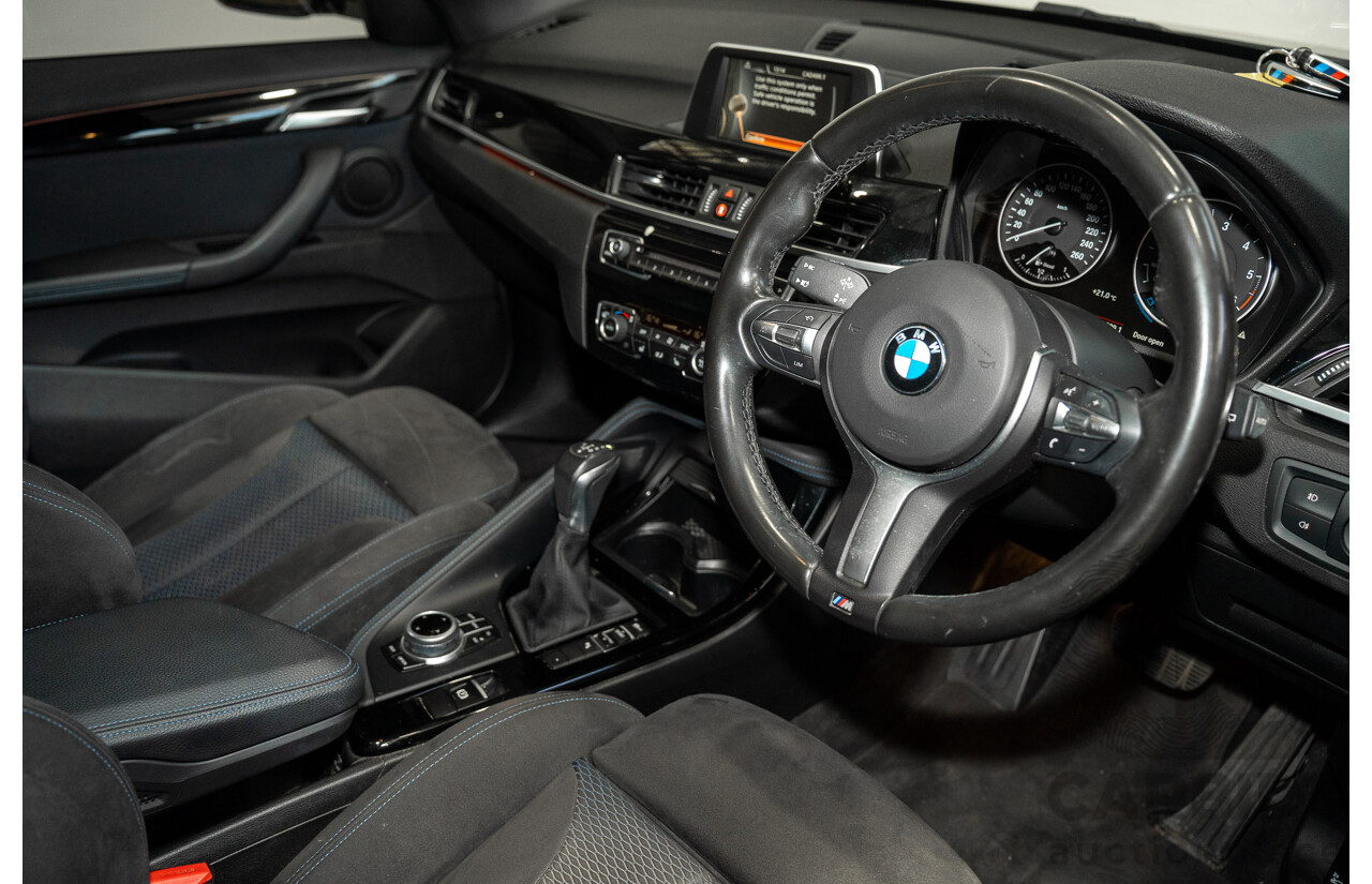 07/2018 BMW X1 SDrive 18d F48 M-Sport Pack 4d Wagon Black Sapphire Metallic Turbo Diesel 2.0L